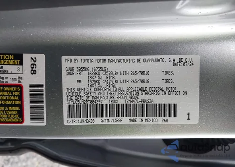 2024 Toyota Tacoma Hybrid Trd Off Road из США, поврежденный, VIN 3TYLC5LN2RT004297